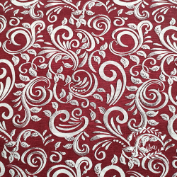 Tessuto damasco rosso 50x140 cm
