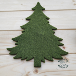 Verde Oliva fustellato la Bottega di Elisa Christmas Tree