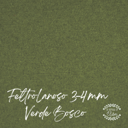 Verde Bosco feltro duretto 3-4 mm la bottega di Elisa