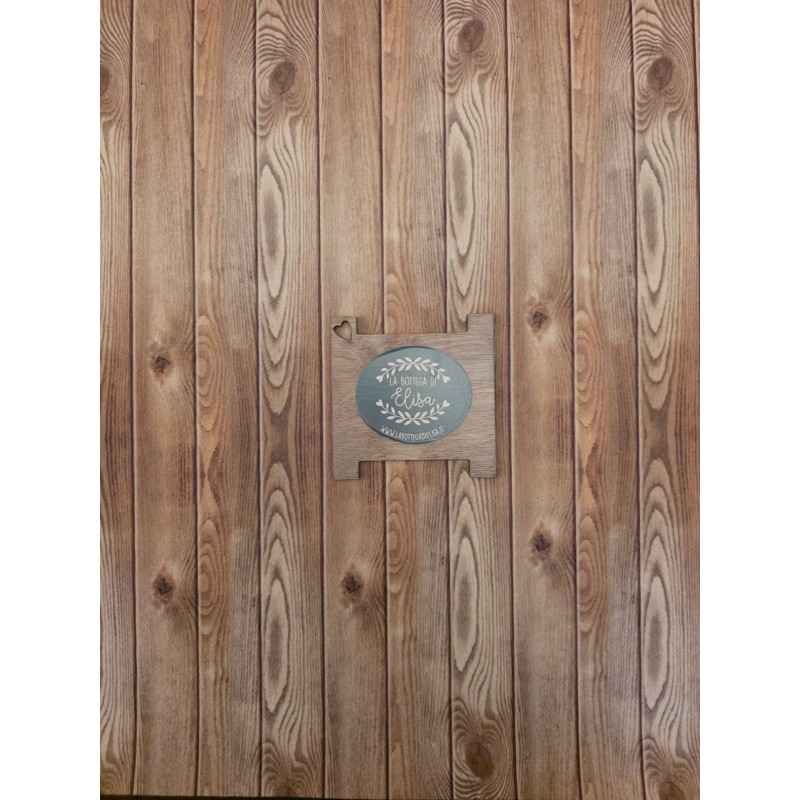 Feltro effetto legno  miele 40x50cm a banda larga