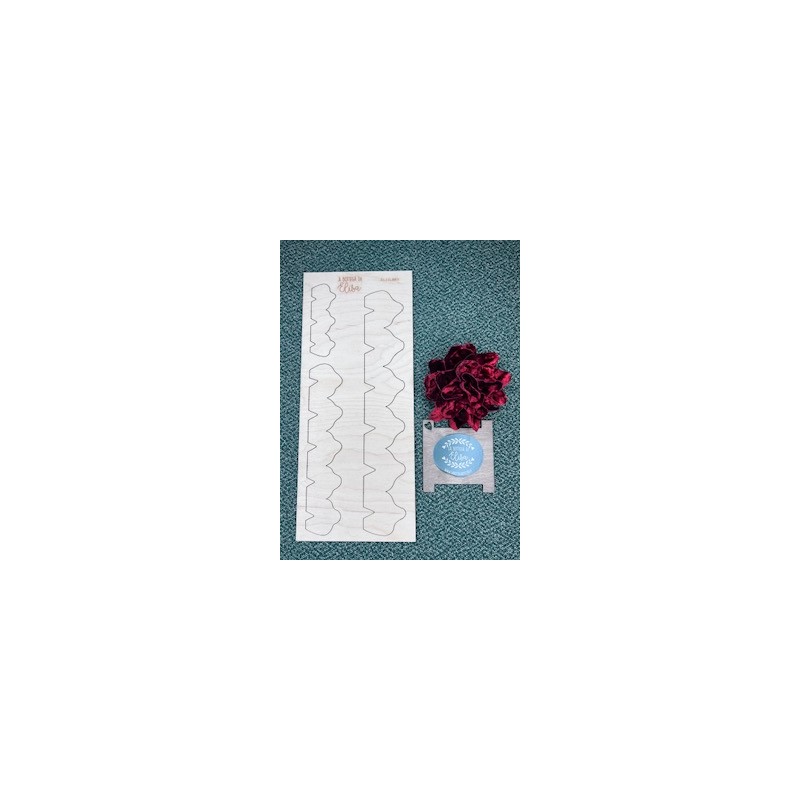 Carta "Monelli" in legno "Tre rose"
