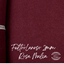 Rosa Malva Feltro Lanoso 2 mm La Bottega di Elisa
